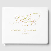 BESTE DAG OOIT! Elegant, bruiloft Gastenboek (Voorkant)