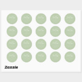 BESTE DAG OOIT! Elegant, bruiloft Ronde Sticker (Vel)