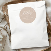 BESTE DAG OOIT! Elegant, bruiloft Ronde Sticker