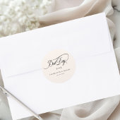 BESTE DAG OOIT! Elegant, bruiloft Ronde Sticker