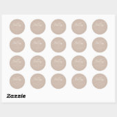 BESTE DAG OOIT! Elegant, bruiloft Ronde Sticker (Vel)