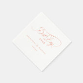 BESTE DAG OOIT! Elegant, bruiloft Servet (Hoek)