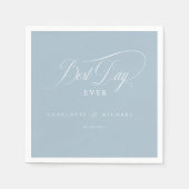 BESTE DAG OOIT! Elegant, bruiloft Servet (Voorkant)