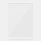 BESTE DAG OOIT! Elegant, trouwbanner Acryl Bord (Voorkant)