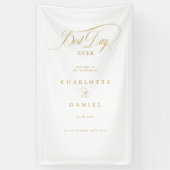 BESTE DAG OOIT! Elegant, trouwbanner Spandoek (Verticaal)