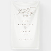 BESTE DAG OOIT! Elegant, trouwbanner Spandoek (Verticaal)