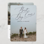 Beste dag ooit Eloped Aankondiging Uitnodiging (Voorkant / Achterkant)