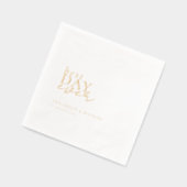 Beste dag ooit Folie bruiloft Folie Servetten (Links)