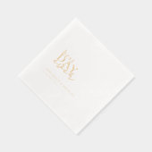 Beste dag ooit Folie bruiloft Folie Servetten (Rechts)