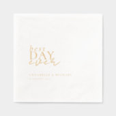 Beste dag ooit Folie bruiloft Folie Servetten (Voorkant)