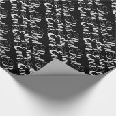 Beste dag ooit Folie Silver Look Cadeaupapier (Hoek)