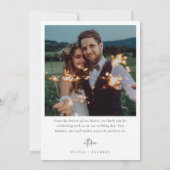 Beste dag ooit Fotobericht Trouwen Bedankkaart (Achterkant)