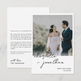 Beste dag ooit Fotokalligrafie Bedankkaart