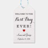 Beste dag ooit gepersonaliseerde bruiloft gunst La Cadeaulabel (Voorkant)