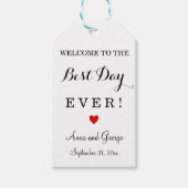 Beste dag ooit gepersonaliseerde bruiloft gunst La Cadeaulabel (Voorkant)