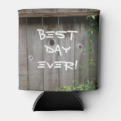 Beste dag ooit! Gepersonaliseerde huwelijksgunsten Blikjeskoeler (Voorkant)
