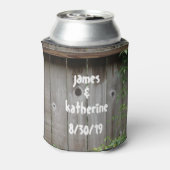 Beste dag ooit! Gepersonaliseerde huwelijksgunsten Blikjeskoeler (Blikje Achterkant)