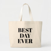 Beste Dag Ooit Goud Grote Tote Bag (Voorkant)