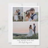 Beste dag ooit hart bruiloft foto bedankkaart (Voorkant)