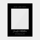 Beste dag ooit | Lijst voor weduwfoto's Acryl Bord (Voorkant)