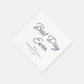 Beste dag ooit: minimalistisch en chique | bruilof servet (Hoek)