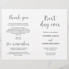 Beste dag ooit, Modern Wedding Foldable Program