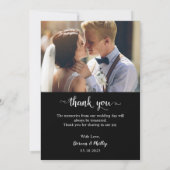 Beste dag ooit Moderne bruiloft Foto Hartelijk dan Bedankkaart (Achterkant)