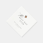 Beste dag ooit Monarch Butterfly Vrijgezellenfeest Servet (Hoek)