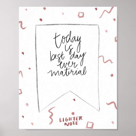Beste dag ooit poster (Voorkant)