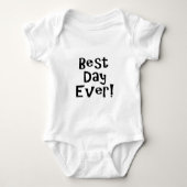 Beste dag ooit! romper (Voorkant)