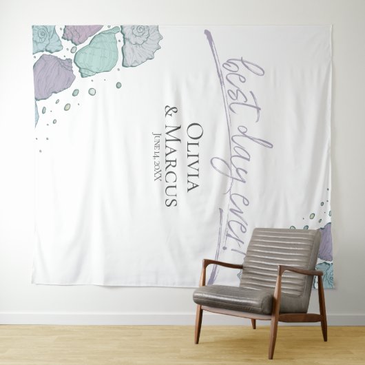 Beste Dag Ooit Schelp Sering Foto Achtergrond Wandkleed (In Situ (horizontaal))