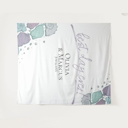 Beste Dag Ooit Schelp Sering Foto Achtergrond Wandkleed (Voorkant (horizontaal))