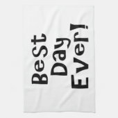 Beste dag ooit! theedoek (Verticaal)