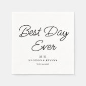Beste Dag Ooit | Trouwservetten Servet (Voorkant)