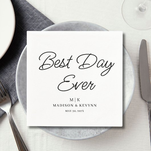 Beste Dag Ooit | Trouwservetten Servet