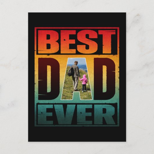 BESTE DAG OOIT VANDAAG GEPERSONALISEERD AFBEELDING BRIEFKAART (Voorkant)