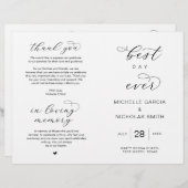 Beste dag ooit, vouwbare weduwprogramma's (Voorkant / Achterkant)