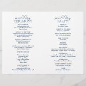 Beste dag ooit, weddenschappen, vouwbare programma (Achterkant)