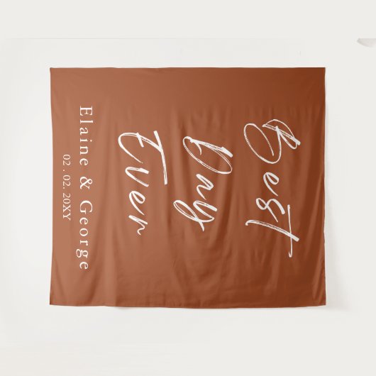 Beste dag op bruiloft Foto ProSupport-achtergrond Wandkleed (Voorkant (horizontaal))