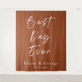 Beste dag op bruiloft Foto ProSupport-achtergrond Wandkleed (Voorkant)