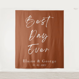 Beste dag op bruiloft Foto ProSupport-achtergrond Wandkleed