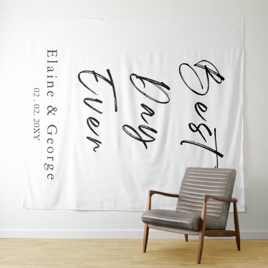 Beste dag op bruiloft Foto ProSupport-achtergrond Wandkleed (In Situ (horizontaal))