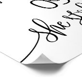 Beste dag trouwdatum: moderne eenvoudige dag poster (Hoek)