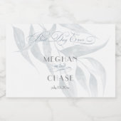 Beste dag van de blauwe kleeflaag sparkling wijnetiket (Enkel label)