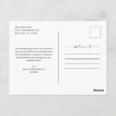 Beste dag van de bruiloft Dank u Briefkaart (Achterkant)