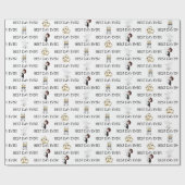 Beste dag van de huwelijksfeestdag cadeaupapier (Vlak)