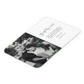 Beste dag van de zwarte bruiloft Foto: Dank je wel Magneet (Linkerzijde)