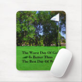 Beste dag van Golf Mousepad Muismat (Met muis)