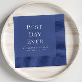 Beste dag van het huwelijk folie servetten