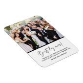 Beste dag van het huwelijk Foto: Bedankt Magnet Magneet (Rechterzijde)